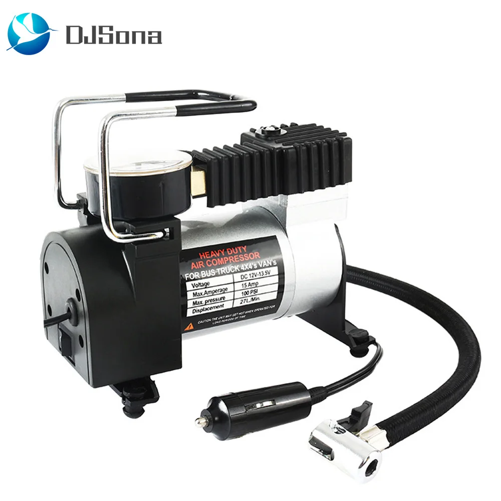 

100PSI Super Flow 12V Air Compressor Tyre Inflator Car Air Pump Vehicle Pump Electric Pressure Gauge Car air pump