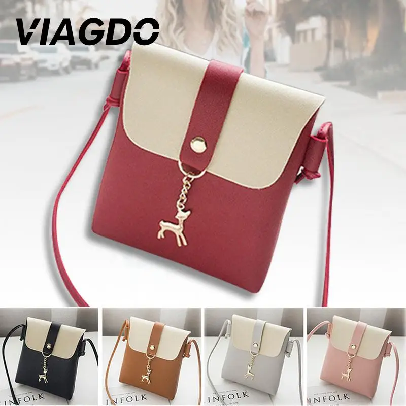 

Shoulder Bag Handbag Korean Women Purse Accessories Outdoors Deer Leather Mini Lady Gift
