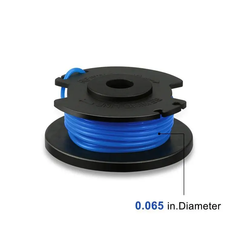 Строка триммеров Ryobi 0 065 дюймов Autofeed для замена катушки 18V 24V 40V Аккумуляторный 4 шт.