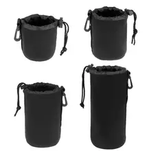 

Camera Lens Bag Neoprene DSLR Soft Shockproof Protector Camera Lens Carry Pouch Bag Case For Canon Nikon Camera Accessories Kit