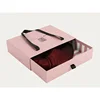 Customized Private Label Blond Braid Weave Hair Extension Gift Packaging Drawer Brown Kraft Paper Box With Window For Wig 1