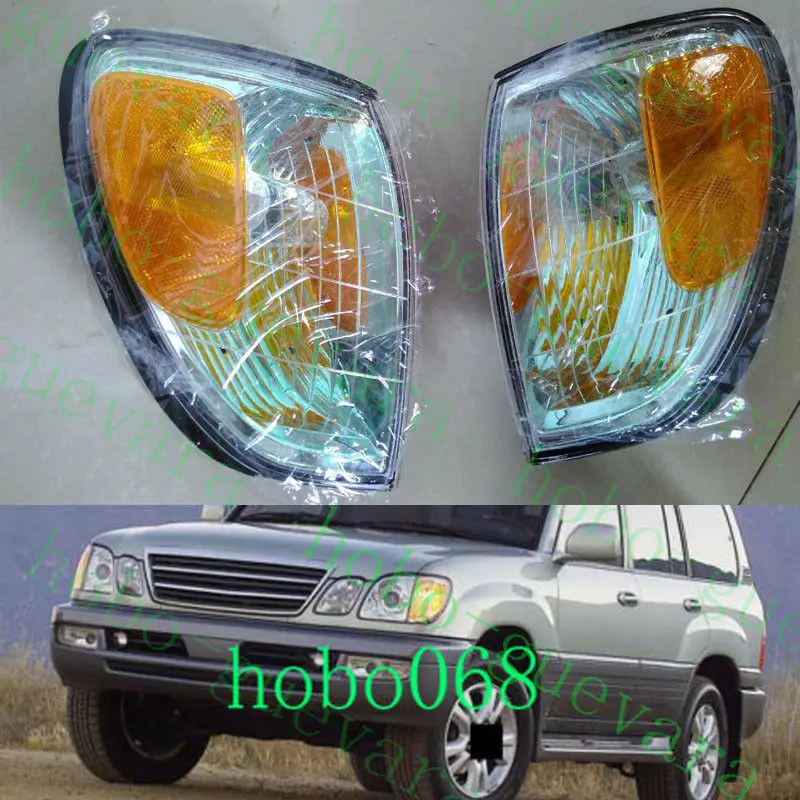 Модификация автомобиля, автомобильные аксессуары для Lexus LX470 1998-2007, зеленый передний бампер, сигнальный светильник, угловая лампа, Nobulb