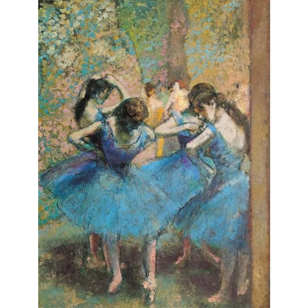Dancers in Blue Edgar Degas paintings ballerinas Canvas art oil painting  Hand painted artwork for Wall decor Gift High quality|home whistle|artwork  photoartwork floral - AliExpress