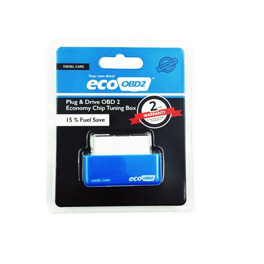 Nitro OBD2 EcoOBD2 чип-тюнинговая коробка для ЭБУ, вилка NitroOBD2 Eco OBD2 для бензиновых дизельных автомобилей, экономия топлива 15%, большая мощность, Прямая поставка - Цвет: Blue