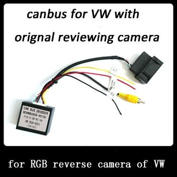 

Universal Can-Bus Decoder for VW original Car Rear View Camera Video,RGB to RCA/AV Converter/Decoder Box Adapter for VW OEM