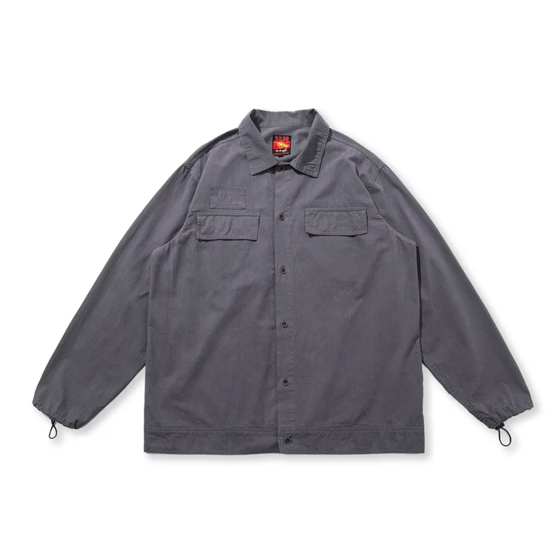 

Tang Mu Cool Spring New Style Youth Casual Jacket Japanese-style Retro Loose-Fit Long Sleeve BOY'S Trend Workwear Coat