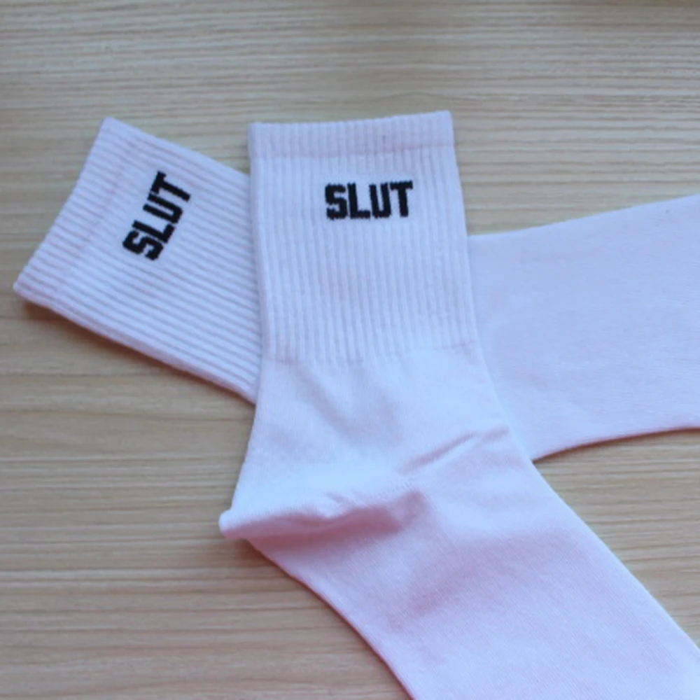 Новые Простые Модные мужские и женские унисекс повседневные забавные носки для скейтборда с принтом F-Off