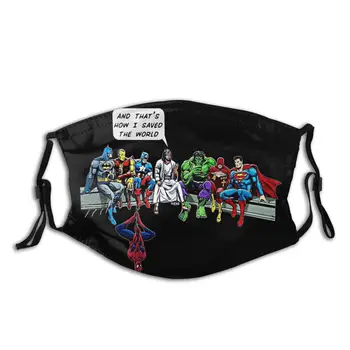 

Captain America Spiderman Reusable Mouth Face Mask Anti Haze Dust Protection Cover Respirator Muffle Mask with Filters