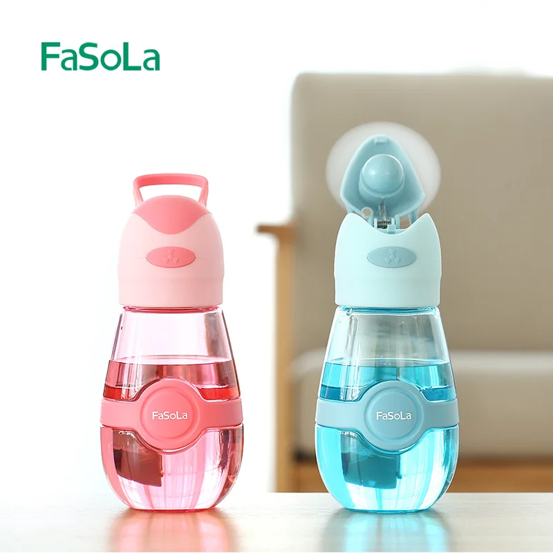 

Fasola Glass Charging Cup Student with Small Fan Cup Outdoor Creative Children Men's Sports Cool Cup