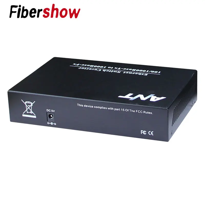 Коммутатор Gigabit Ethernet волоконно-оптический медиаконвертер одномодовый 16 RJ45 1 волоконный порт 10/100/1000 м