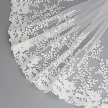 

(1 meter) 30cm Silk Net Lace Fabric Ribbons Trim DIY Sewing Garment Curtains Accessories