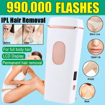 

990000 Flash Professional Permanent Laser Epilator Laser IPL Hair Removal Machine Photoepilator Painless Epilator