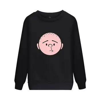 

Women Hooded Sweatshirts Casual Gray Solid Long Sleeve Blouse Loose Sweatershirt Black