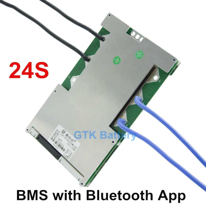 24S 100A 80A 60A 40A 72V Lifepo4 Смарт BMS pcb баланс BMS 76,8 v 87,6 v 24S с связью UART android Bluetooth App