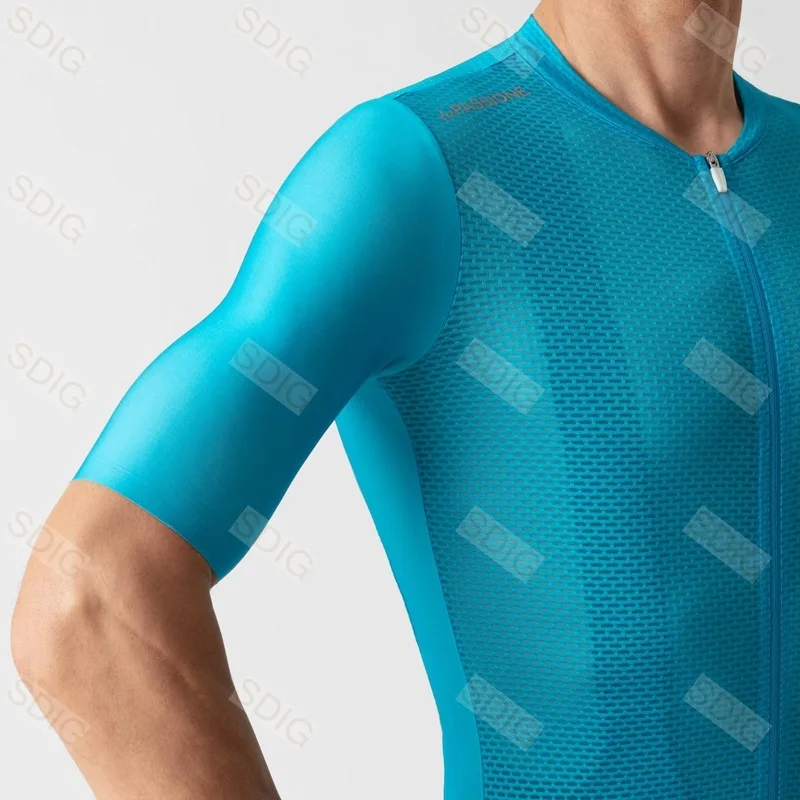 Новинка года, стиль Air mesh, лучшее дышащее Велосипедное Джерси, Мужская однотонная велосипедная одежда, топы, супер легкая велосипедная рубашка MTB RBX - Цвет: 3