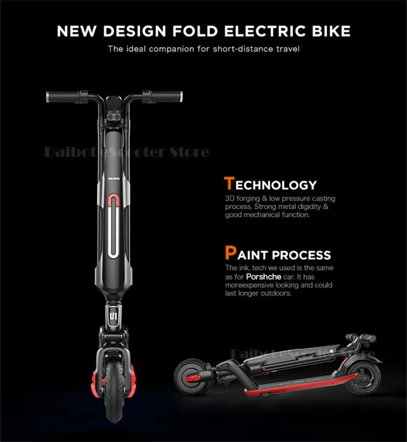 Daibot Folding Electric Scooter 2 Wheels Electric Scooter 8 Inch 36V 300W Adults Mini Electric Skateboard With Removable Battery (35)