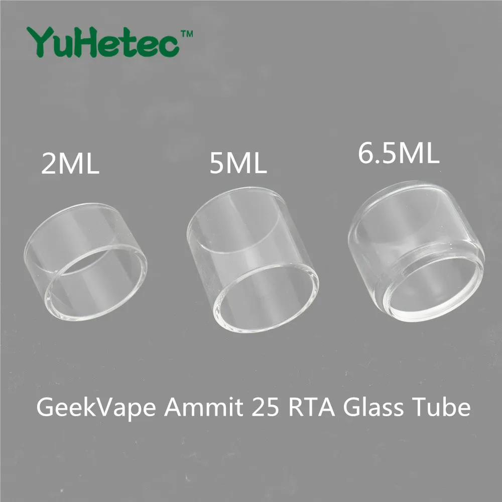 Сменная стеклянная трубка YUHETEC для атомайзера GeekVape Ammit 25 RTA 2 мл/5 мл/6 5 мл