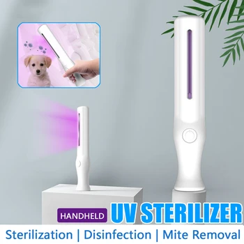 

UV Disinfection Lamp Portable Small UV Ozone Lamp Battery/USB Power germicidal Sterilization lamp Hotel Home Travel Ultraviolet