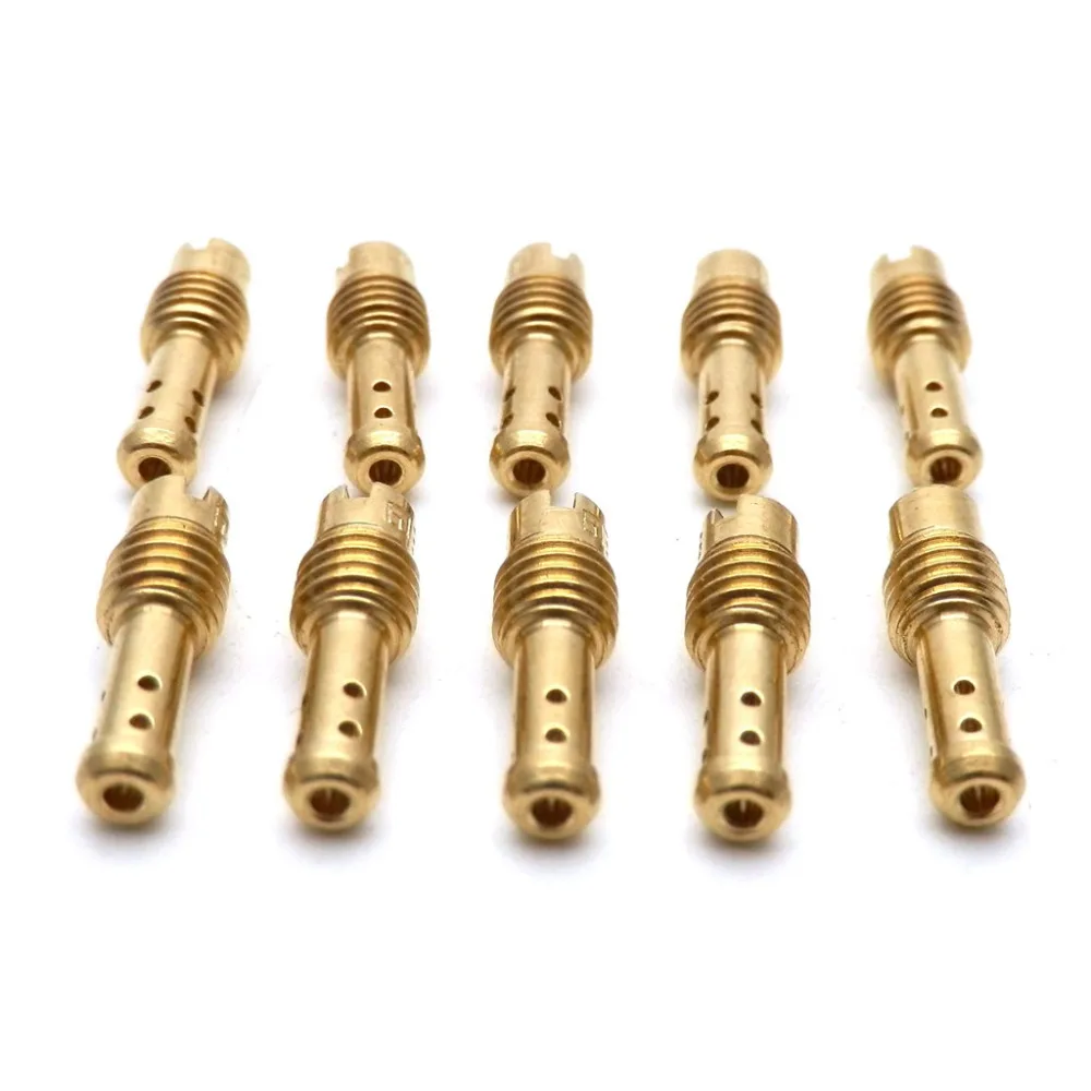 10x мотоцикл Pilot Jet 8 отверстий для MIKUNI VM/TM/TMX VM22/210 AX100 EN GN TZR TM TMS карбюратор 15 37 5|pilot