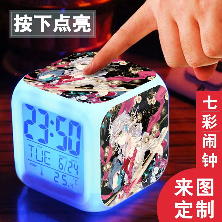 

Anime Douro Related Products Tang Three Bedside Tangmen Mainland Alarm Clock 7 Color Night Light Peerless Clock-Tang