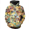 Tessffel Mushroom Colorful Tracksuit Unisex 3DPrint Hoodie/Sweatshirt/Jacket/Mens Womens HIP HOP Cartoon casual style-1 ► Photo 1/3