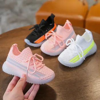 

NOQILND New Children's Sneakes Glow in the dark girls boys tennis Sneakes kids Glowing sports shoes breathable 1 2 3 4 5 6 years