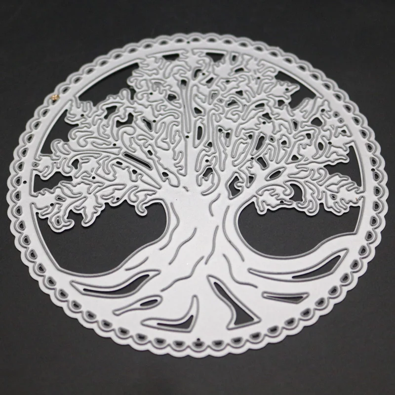 tree frame Новая рамка с лесным деревом, металлические Вырубные штампы, скрапбукинг, сделай сам, бумажные карты, фотоальбом, декоративное тиснение, прозрачные штампы и штампы - Цвет: tree frame