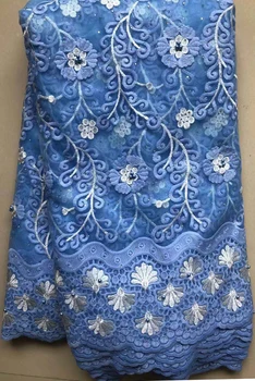 

New Design Nigerian Lace Fabric African Lace Fabrics High Quality tulle net Elegant French Net Lace Fabric For Wedding ALL4583