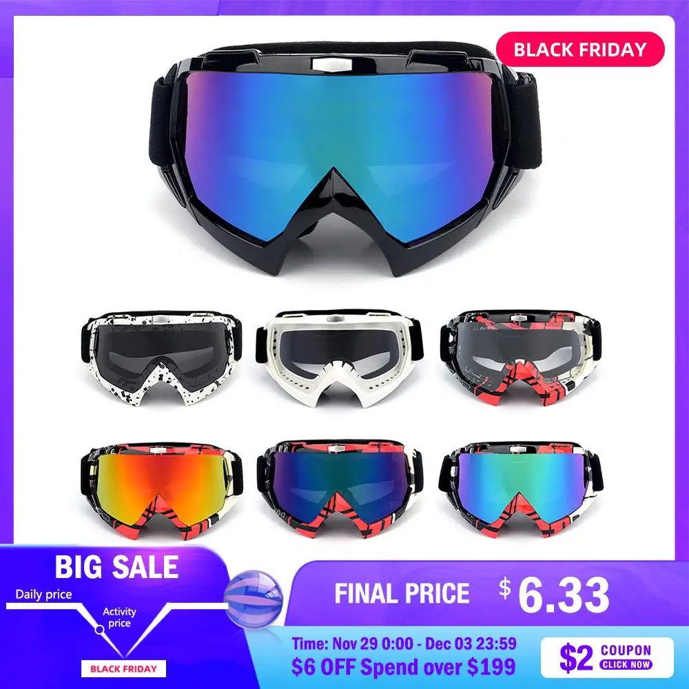 

2019 Ski Sport Goggles Snowboard Mask Winter Snowmobile Motocross Sunglasses Windproof UV Protection Off-road Goggles