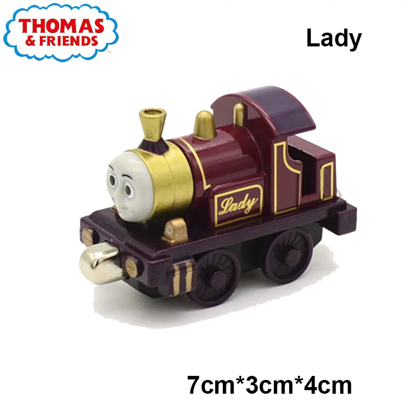 Оригинальный металлический магнитный поезд Thomas and Friends локомотив 1:43 классический