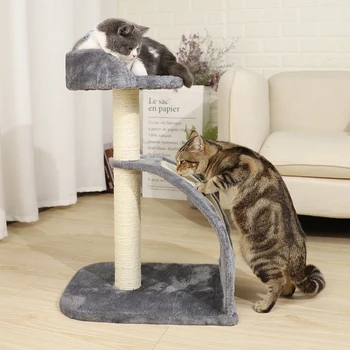 

Fast Delivery Cat Tree Activity Centre Sisal Scratching Posts Perch Condo Ladder Cat Furniture For Kitten