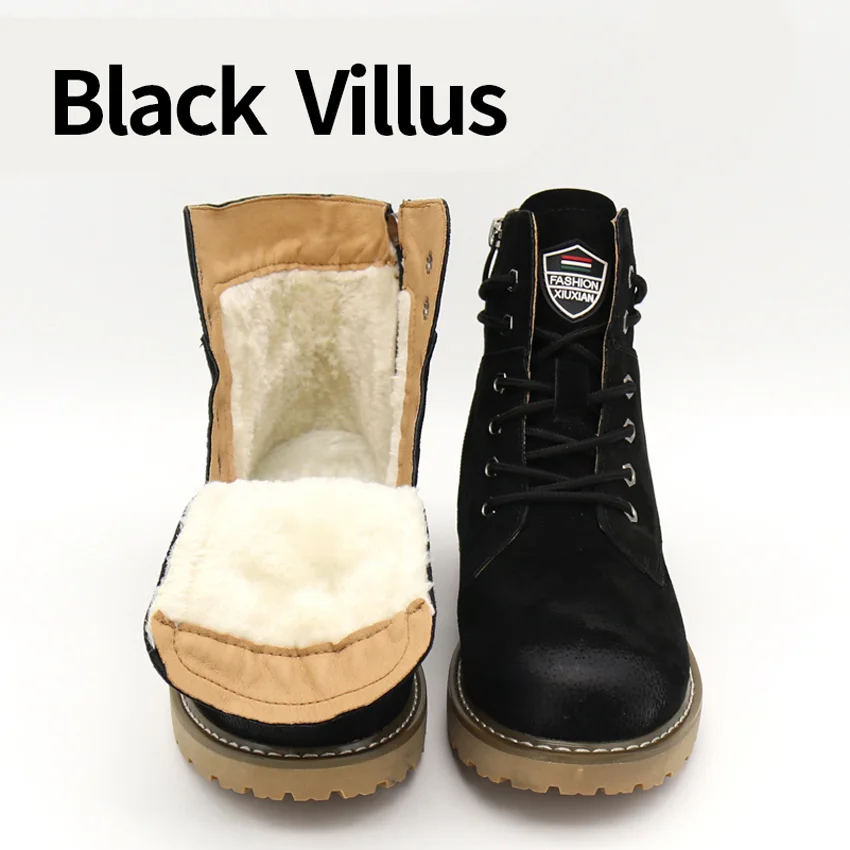 BIMUDUIYU/брендовые осенне-зимние ботильоны из натуральной замши высокого качества; Модные женские ботинки; новые зимние ботинки - Цвет: BLack villus