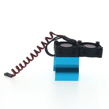 

Motor Double Cooling Fans Heatsink for TRX4 SCX10 Hsp 4Wd Tamiya Axial SCX10 D90 550 540 RC Electric Machinery Heatsink