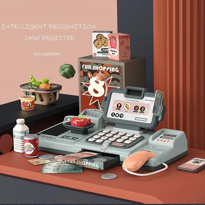 Детский кассир игрушка для супермаркета кассовый аппарат роскошный набор