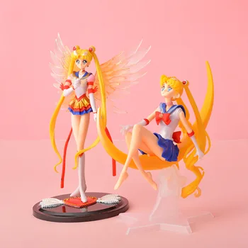 

Cartoon Sailor Moon Action Figures Moon Power PVC Model Anime toys Figures Collection for Kid Gift Toy