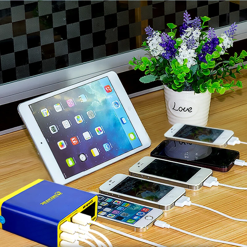 MECHANIC iCharge 6M USB 6-port charger fast charge smart digital display multi-port porous for iphone xiaomi mobile phone tablet - Image 4