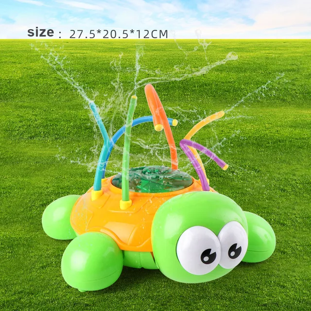 Hot Selling Outdoor Water Spray Sprinkler Turtle Toy with Wiggle Tubes Splashing Fun for Kids Summer LBV 1