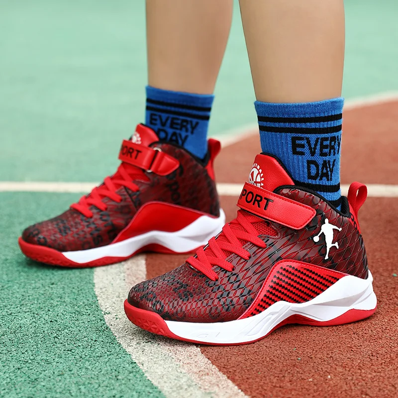 Новые трендовые баскетбольные детские кроссовки для мальчиков, дизайнерские баскетбольные ботинки для мальчиков, детские кроссовки для мальчиков, лучшая Баскетбольная обувь для детей