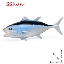 

11*5*4cm simulation marine animal model solid static tuna tuna children's cognitive toy plastic decoration
