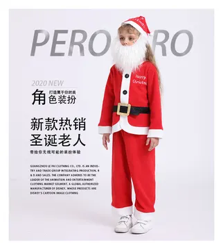 

Christmas New Men and Women Children's Cosplay European and American Four-Seasons Type Santa Claus Snow Hundred Clothing Dress