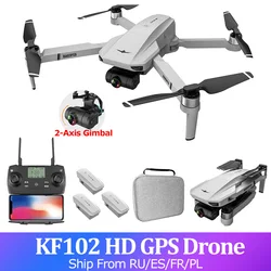 Drone GPS 4K 6K 8K avec caméra 2 axes, cardan sans balais 5G FPV, quadcopte double caméra, vol professionnel 1.2km en hélicoptère 