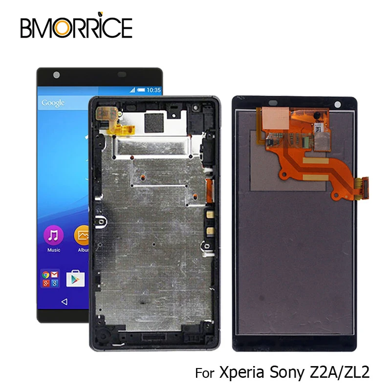 Оригинальный Для Sony Xperia Z2a D6563 ZL2 IPS ЖК дисплей сенсорный экран с рамкой дигитайзер