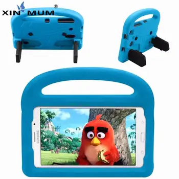 

For Samsung Galaxy Tab A 8.0 T380 T385 T387 SM-T385 SM-T387 case Sparrow Pattern handle stand EVA Kids cover shockproof funda
