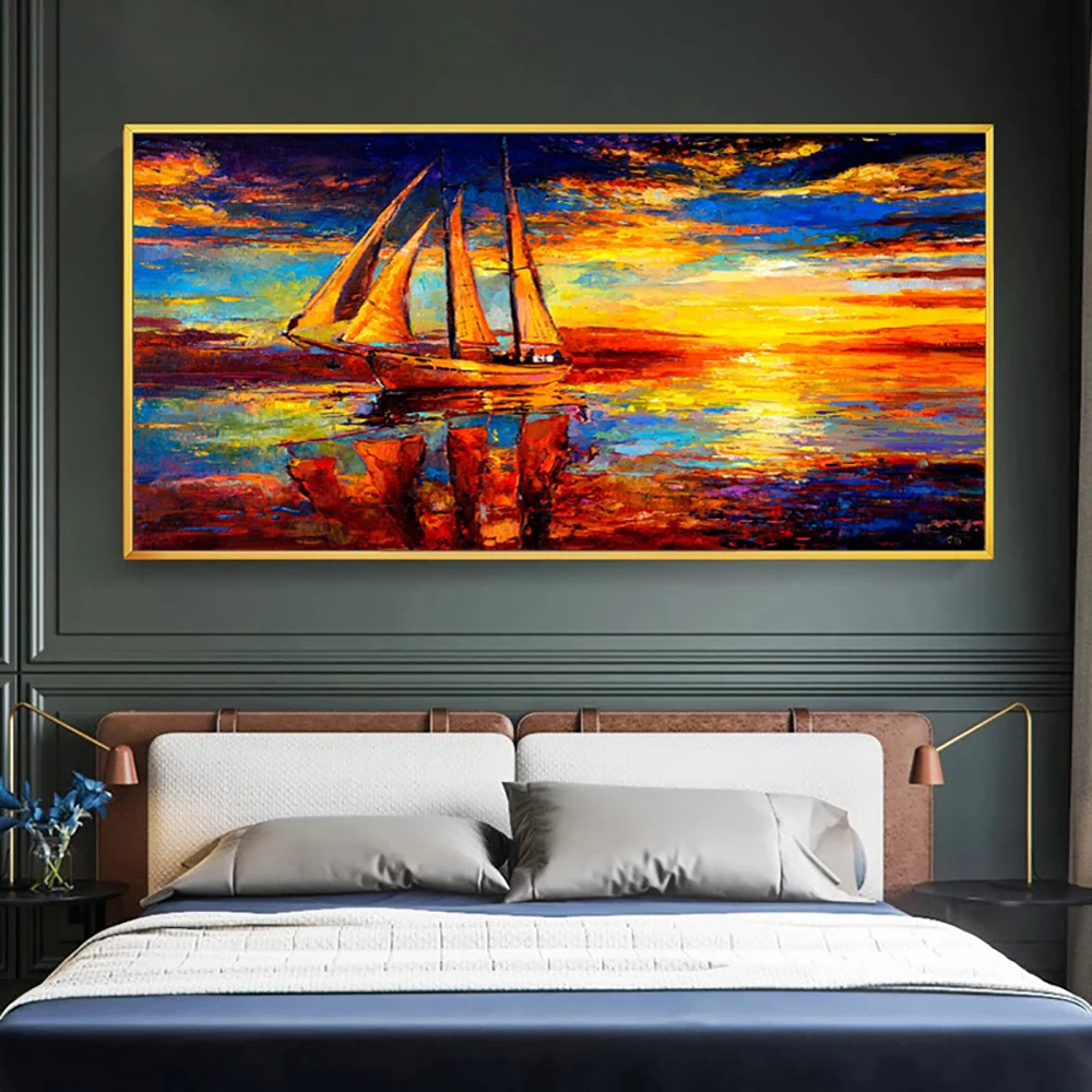 Waliicorners Handmade Wall Art Living Room Bedroom Decoracion Abstract Scenery Hand Painted Oil Painting 17 H4ef8f70795e749bfb834662f23dd44e9P