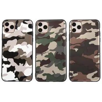 

Camouflage Phone Case For iPhone 7 8 6 6S Plus 11 Pro X XR XS Max Army Green Fashion Camo Soft IMD Silicone Back Cover
