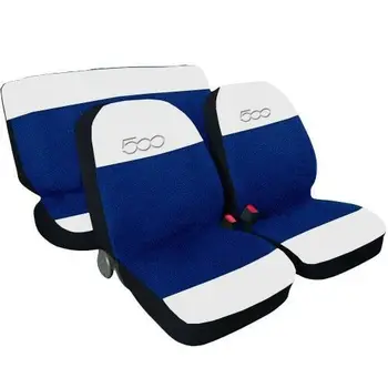 

COPRISEDILI FIAT 500 NUOVA FODERE SPECIFICHE BICOLORE BIANCO - JEANS BLU