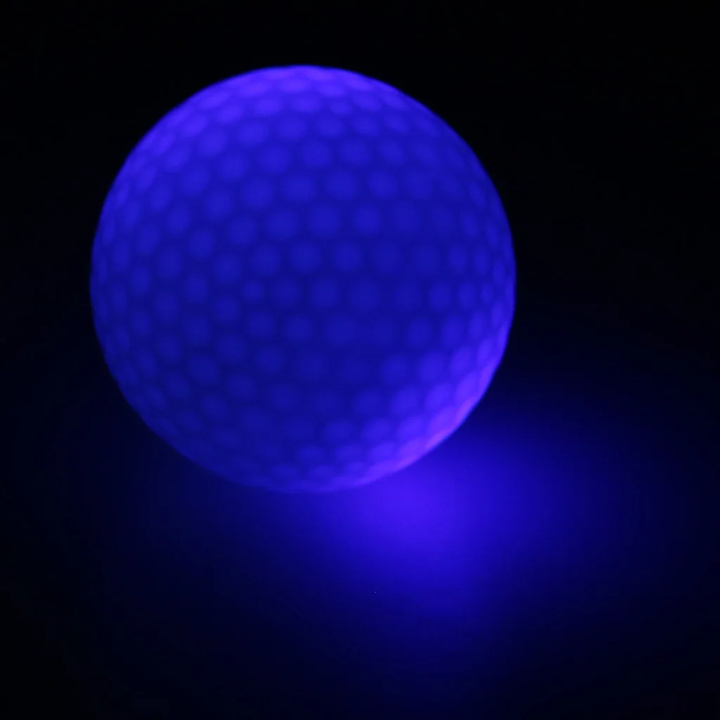 Synthetic Rubber Golf LED Luminous Ball Often Bright Ball Suitable For Night Use Multi-color Optional Wholesale