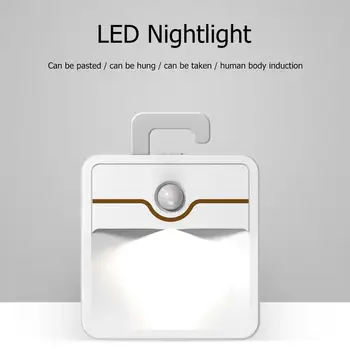 

Creative LED Motion Sensor Lamp Bedroom Corridor Closet Stair Smart Night Light Use Range Entertainment Places Corridors