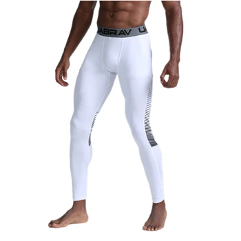 

Brand Men's Compression Pants Breathable Quick Dry Elastic Running Tights Mens Leggings Gym Fitness Basketball Sports Yoga Pants