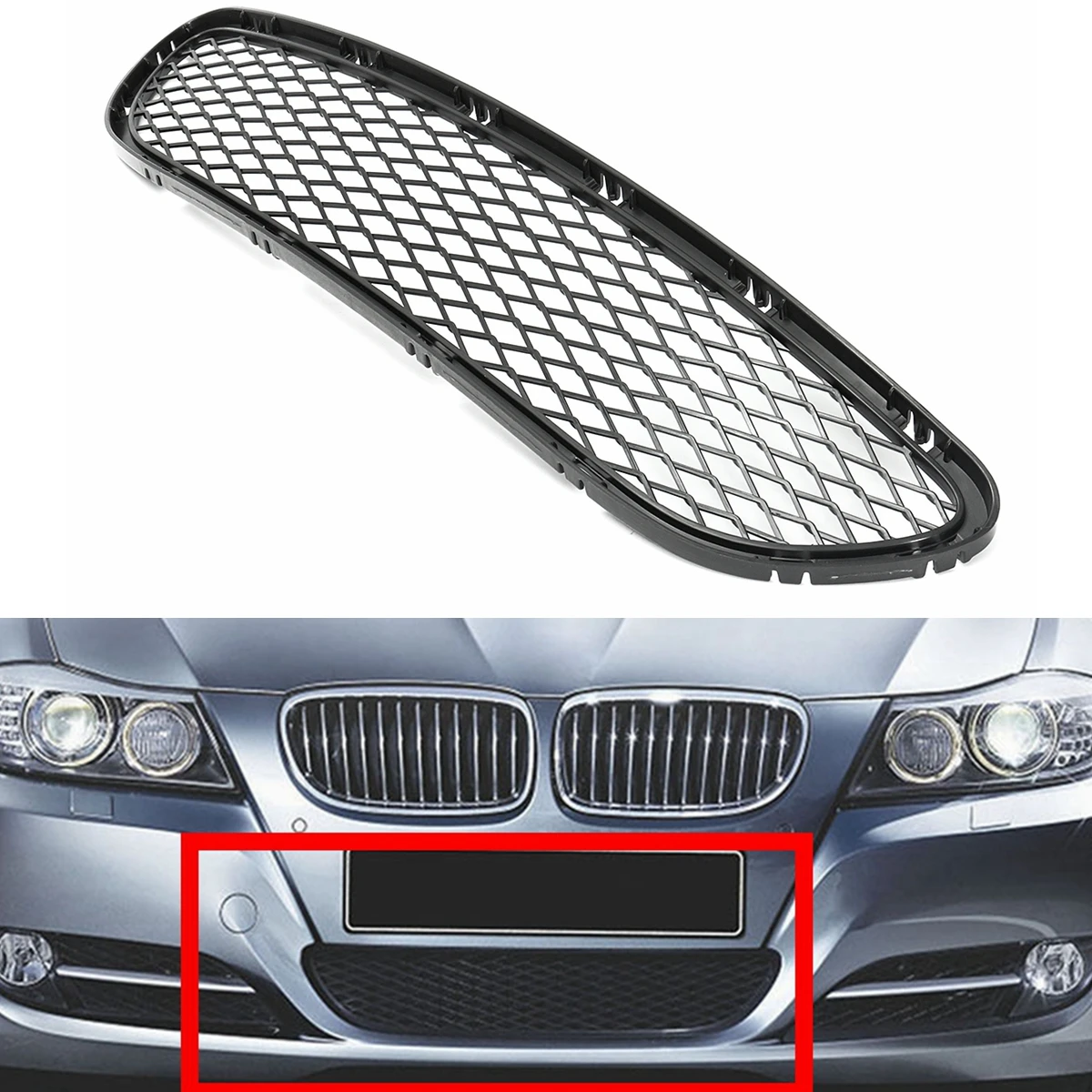 1 шт. Нижняя решетка бампера впускная для BMW 3 серии E90 E91 325i 328i 335i 09 12|Гоночные